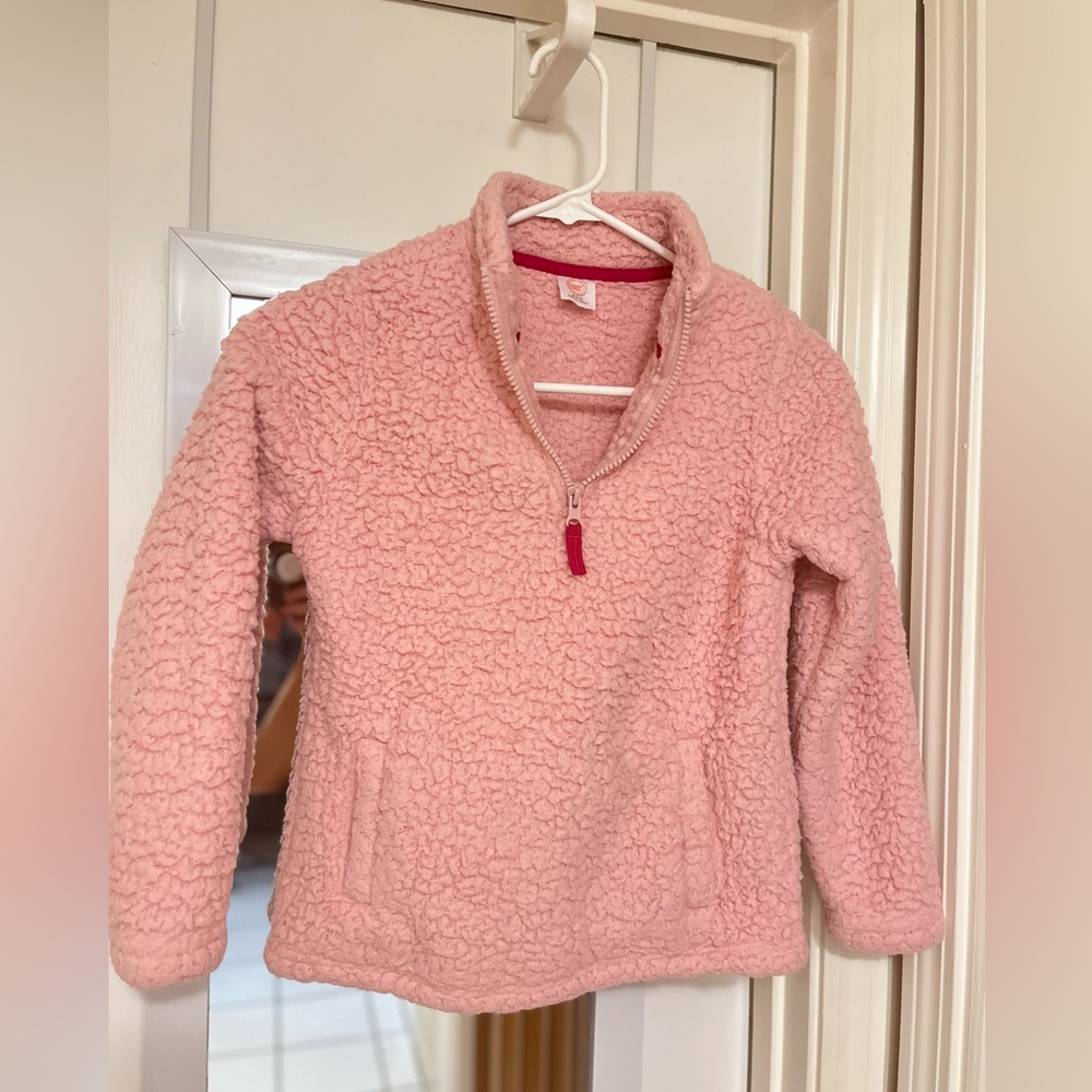 Girls Pink Sherpa Coat Wonder Nation